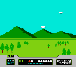 Duck Hunt clay pigeon mode screenshot