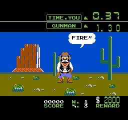 Wild Gunman FIRE prompt screenshot
