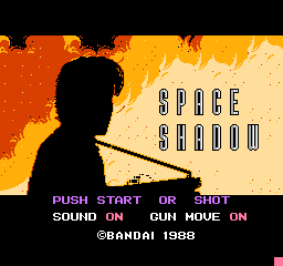 Space Shadow title screen