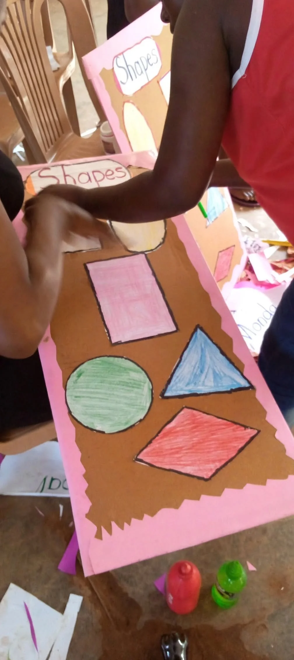 Books and reading activities in a Ugandan school