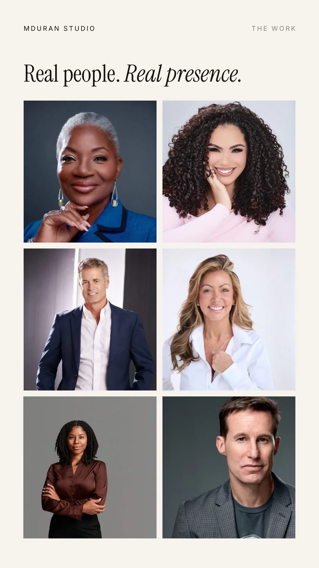 Headshot portfolio by MDuran Studio