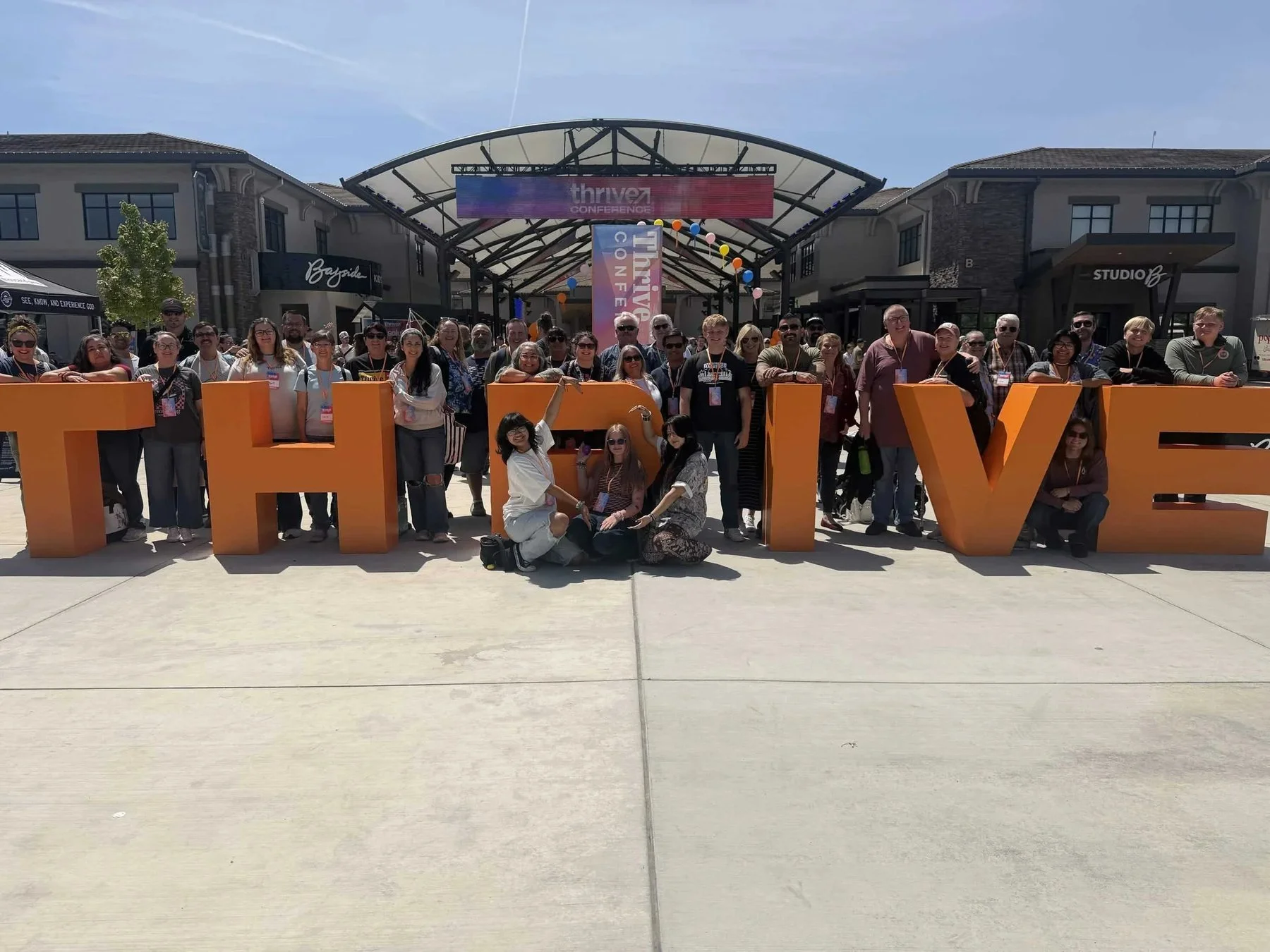 Rez group at a past Thrive conference