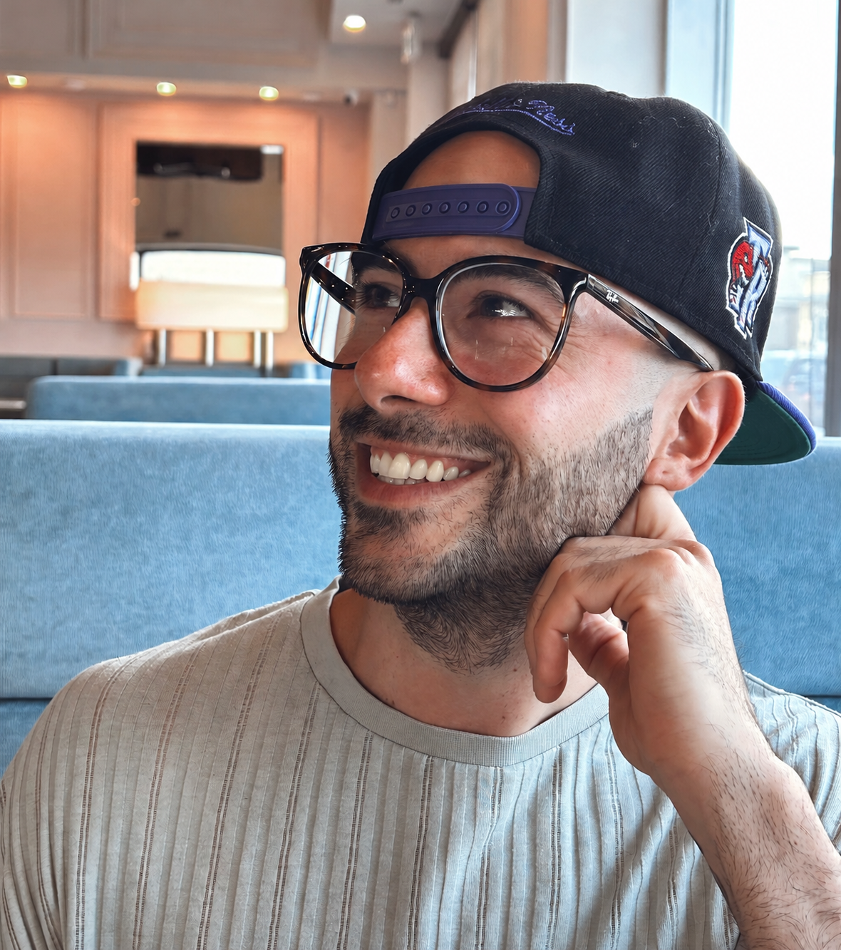 Giosue smiling