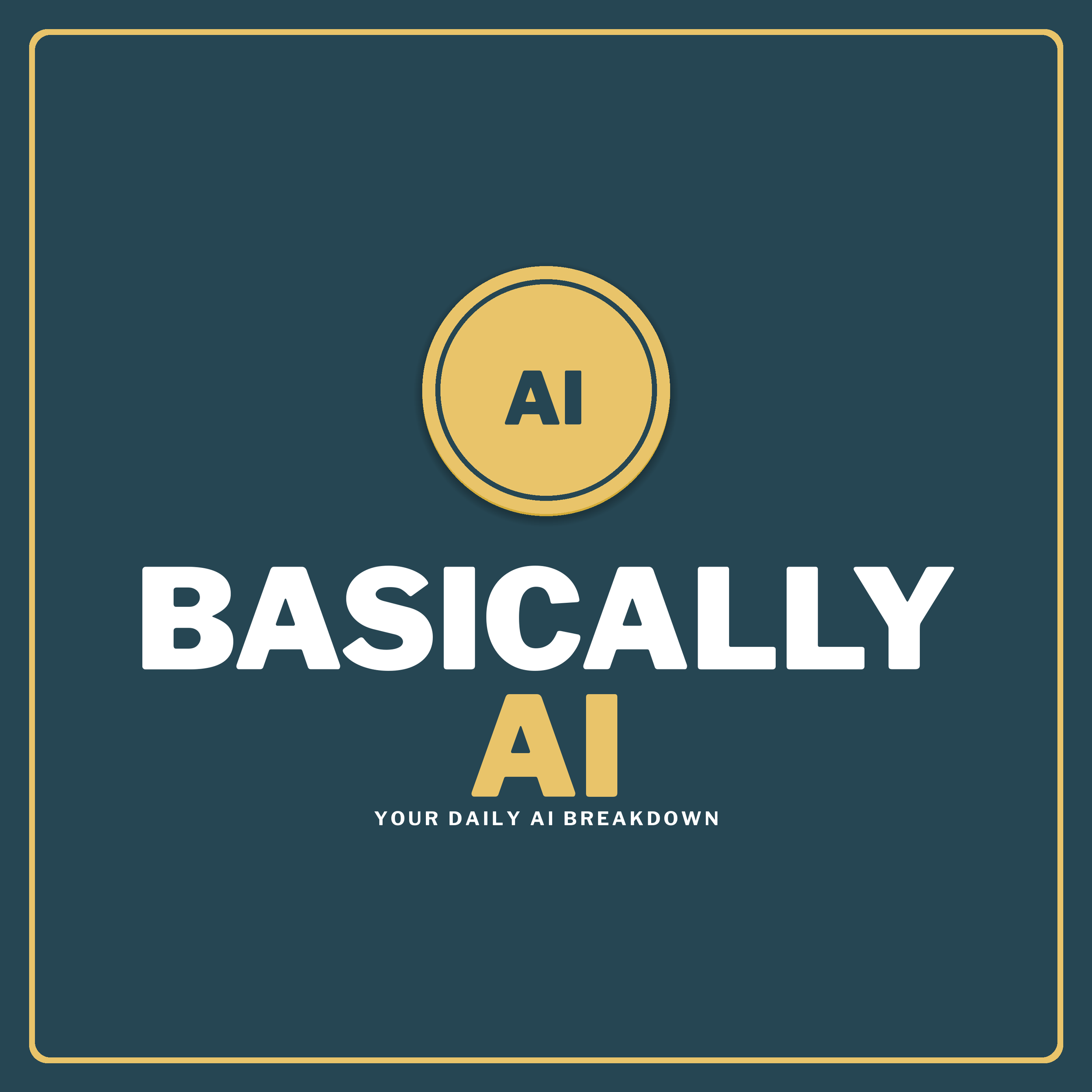 Basically AI podcast cover art