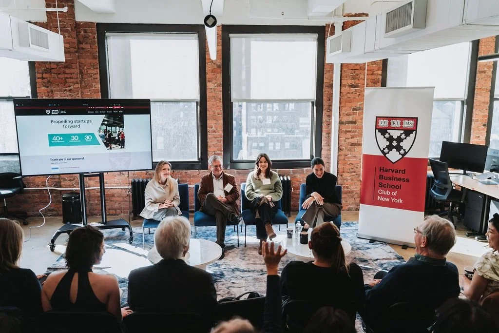 Galina Ozgur speaking on a venture ecosystem panel in New York
