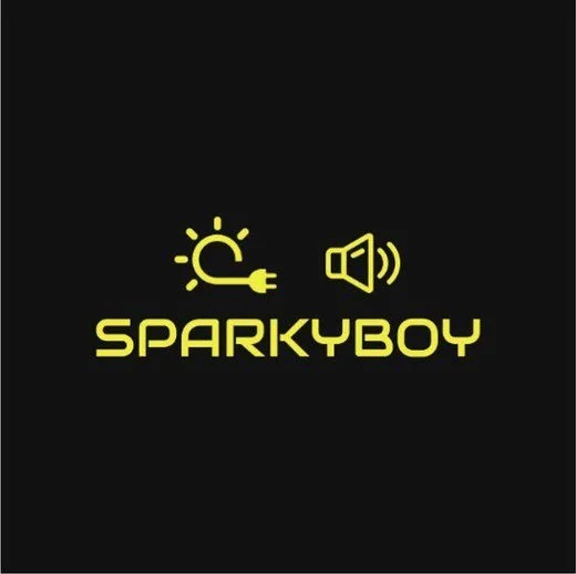 Sparkyboy logo, brand by Thinker