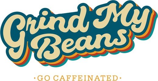 Grind My Beans logo, brand by Thinker