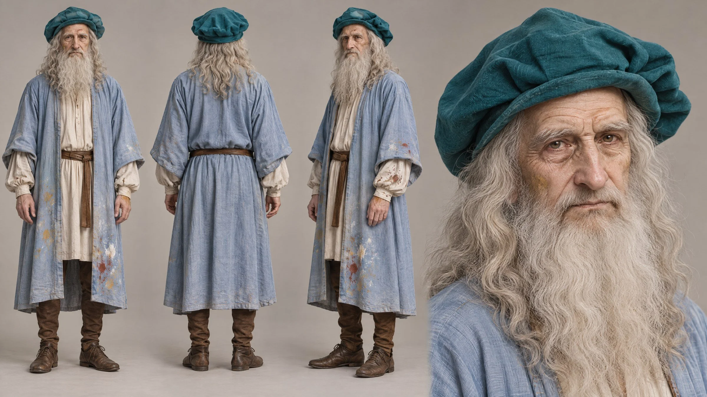 Character design · The elder inventor