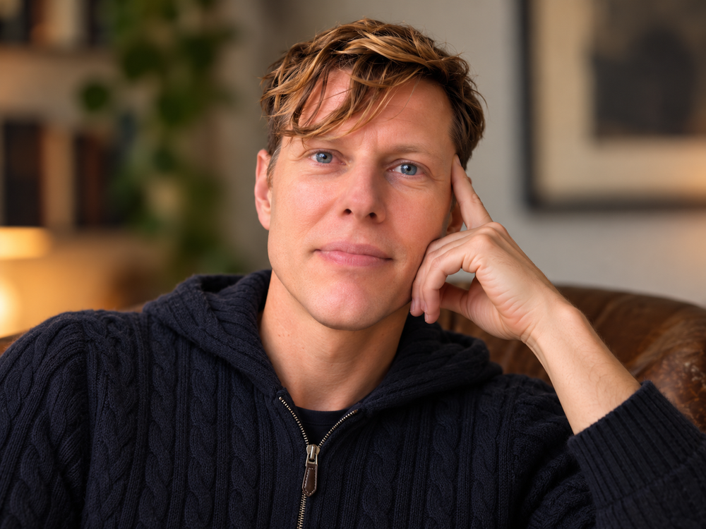 Jamie Fortin, LMFT, wearing a dark sweater.