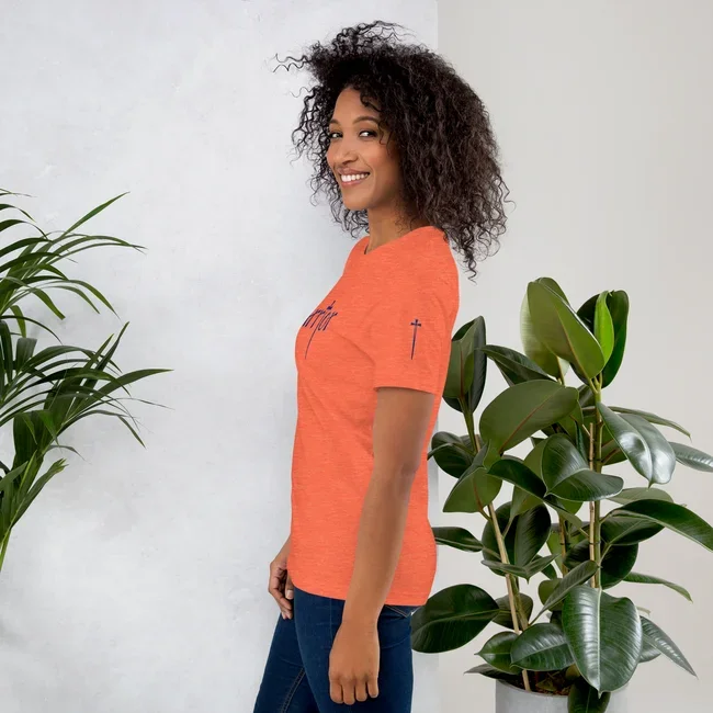 Warrior short sleeve tee in heather orange