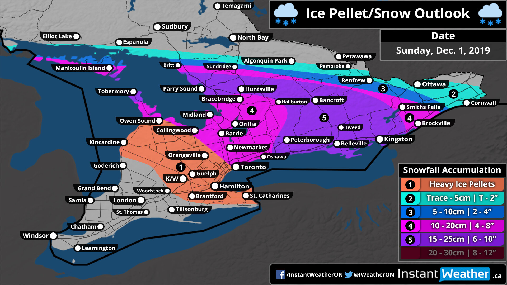 Winter Storm to Impact Ontario With Heavy Snow, Freezing Rain and