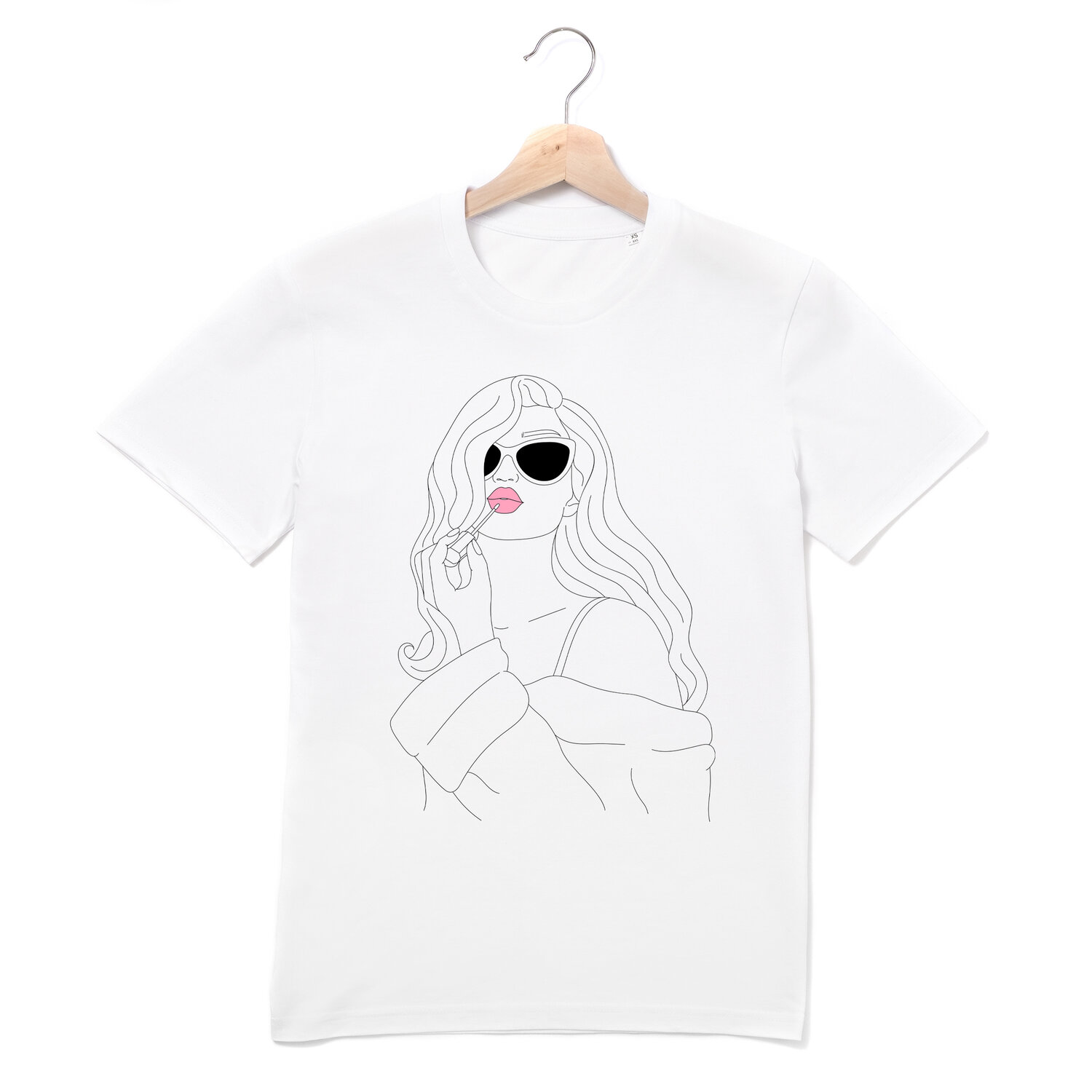 Sassy Lipstick Girl Women's T-Shirt — Lorna Collins Design | Fashion &  Beauty Graphic Design