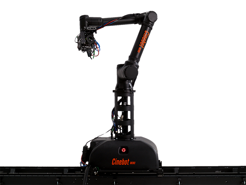 Cinebot Mini motion control robotarm på räls