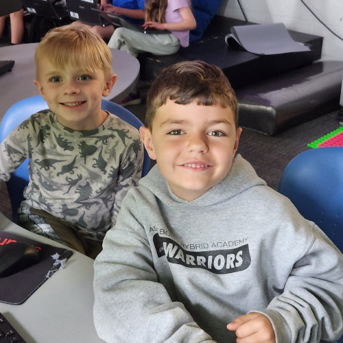 AHA elementary students learning