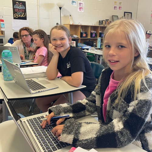 AHA middle students learning