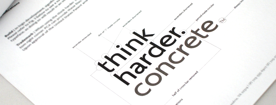 The wordmark on paper