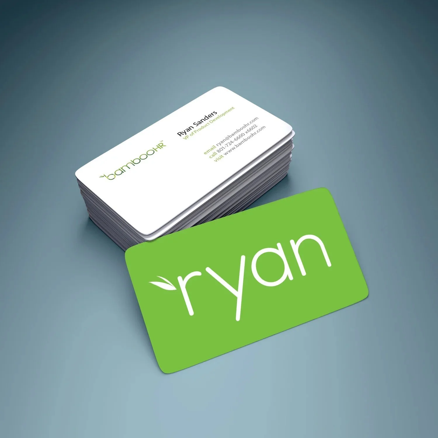 BambooHR name-up business card