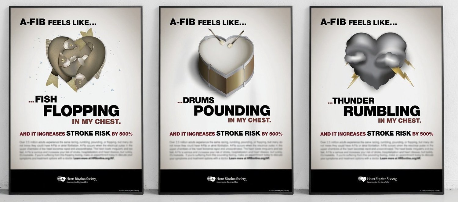 The three posters: fish, drums, thunder