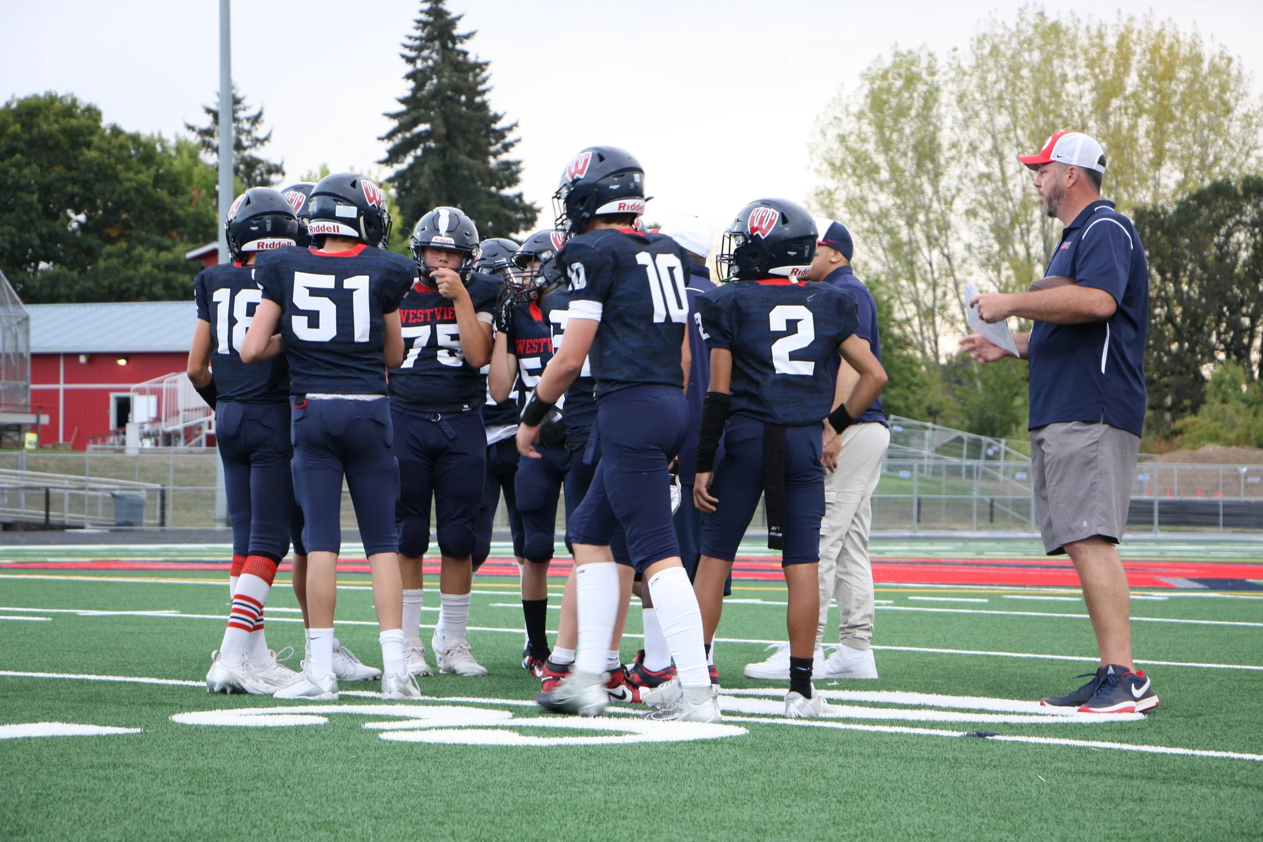 Wildcats coach huddle