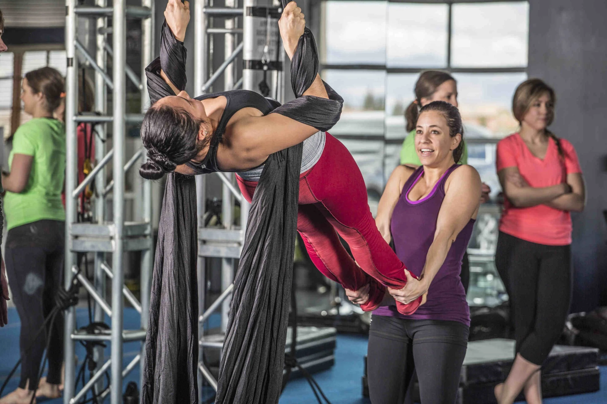 Aerial bachelorette class at Shine