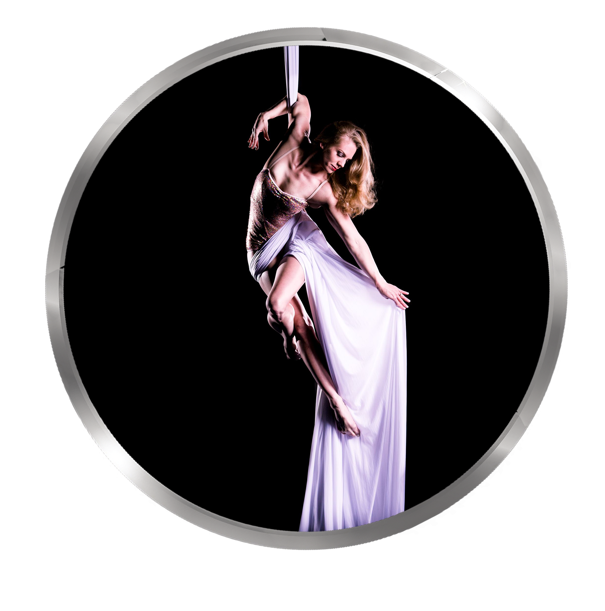 Sarah Romanowsky, aerial silks instructor at Shine Alternative Fitness training camps