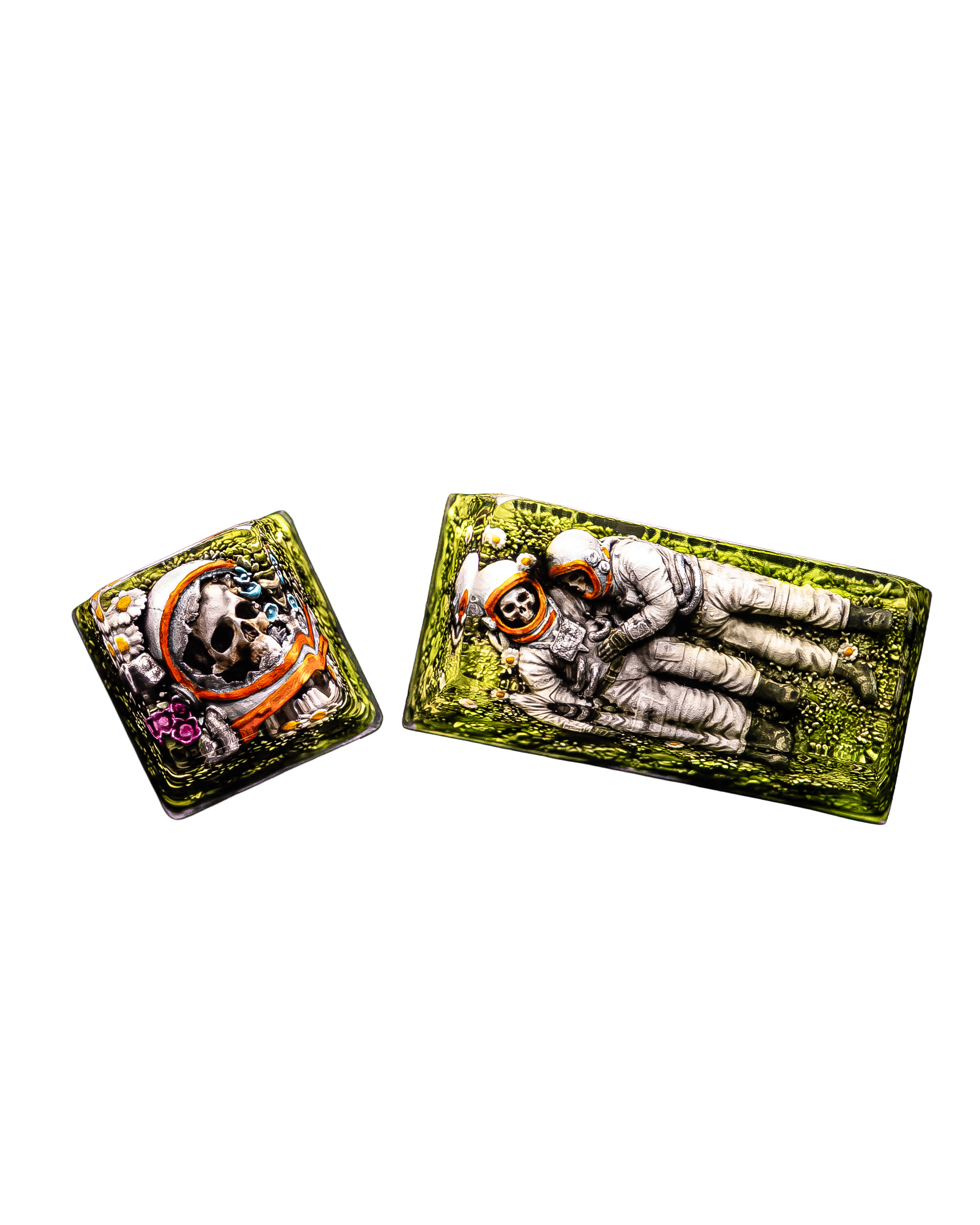 Terror Firma 1u and 2u keycaps together