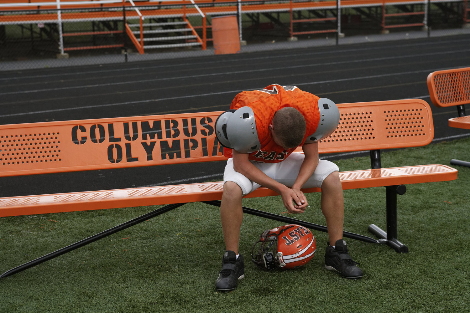 Logo on the Football Bench