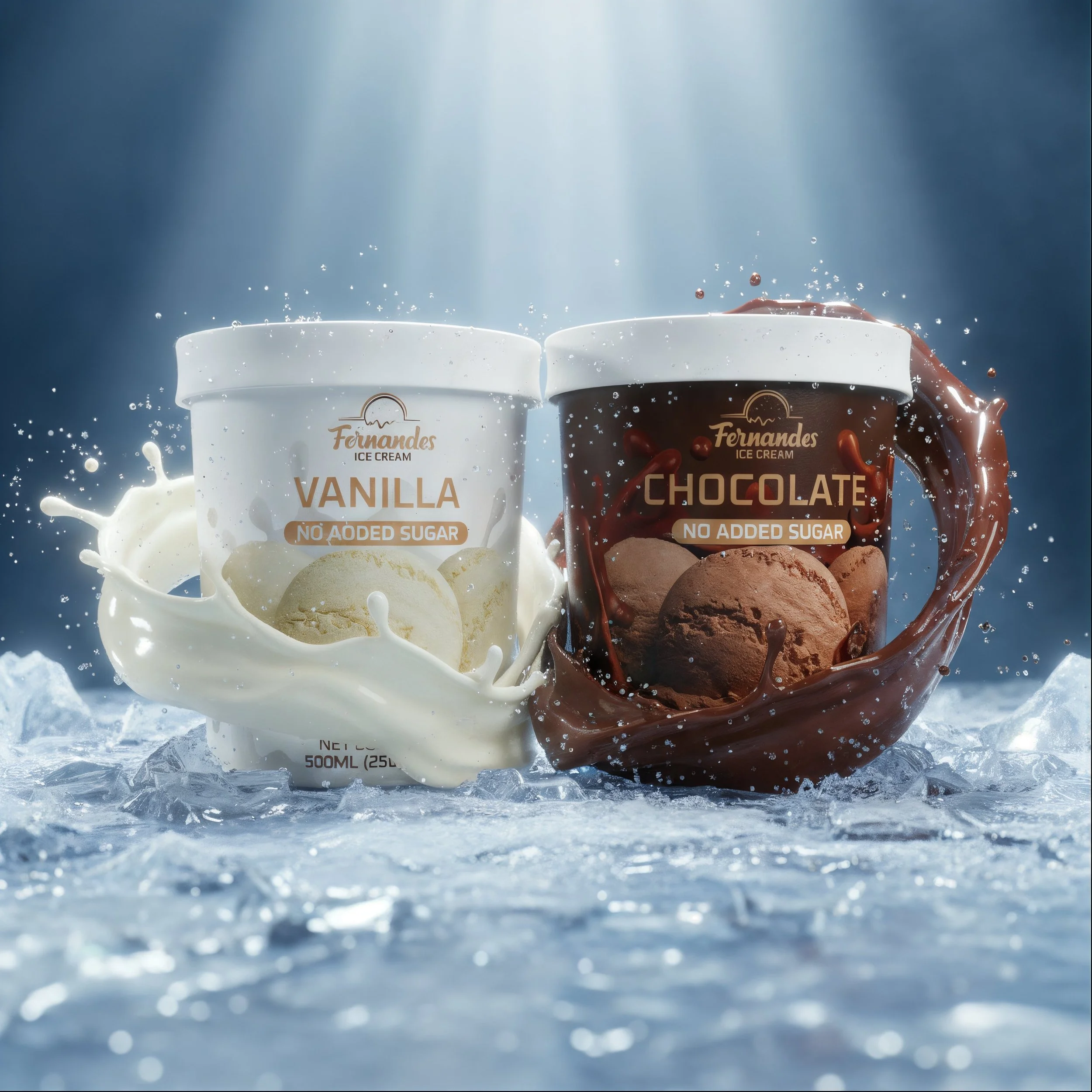Fernandes no added sugar ice cream