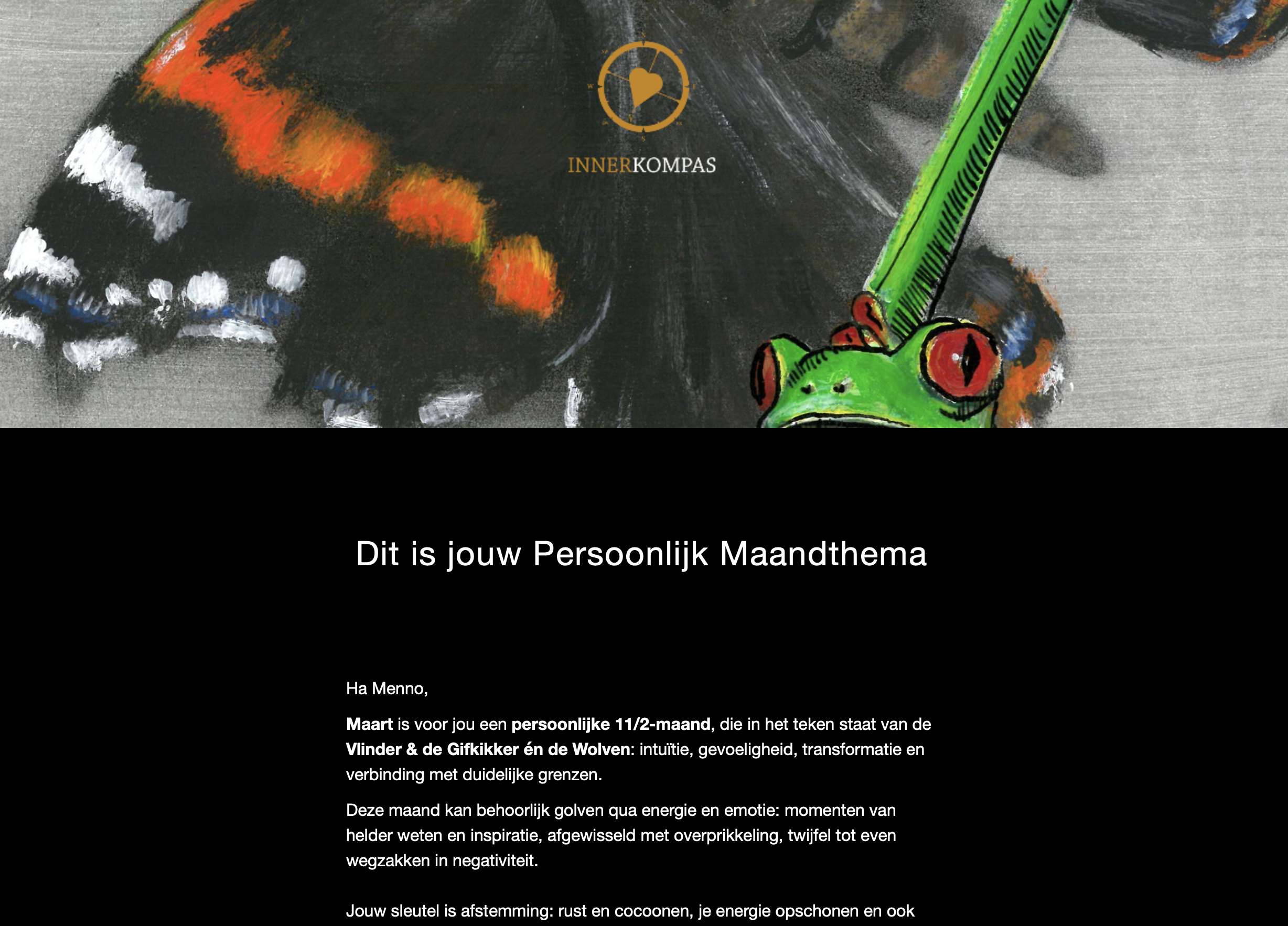 Persoonlijke Maandthema Mail