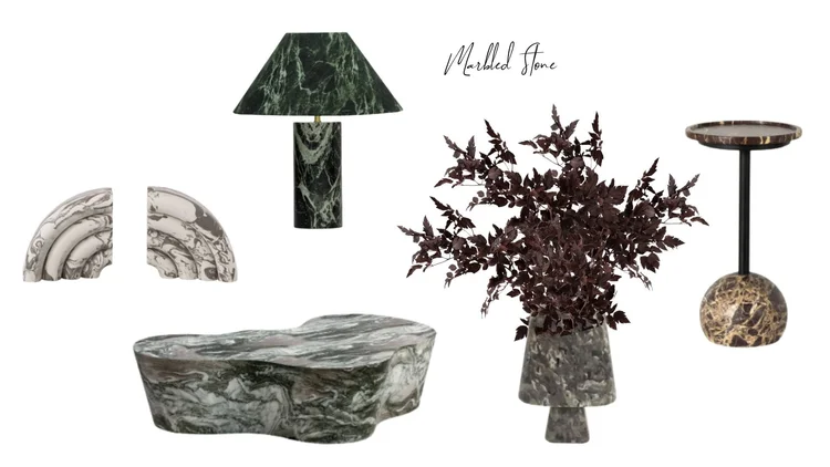 Stone printed home goods