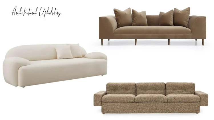 architectural upholstery sofas