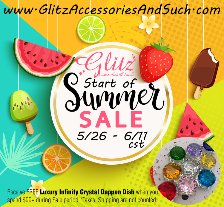 www-GlitzAccessoriesAndSuch-com Receive FREE Luxury Infinity Crystal Dappen Dish when you spend $99 during Sale period.*Taxes, Shipping are not counted 