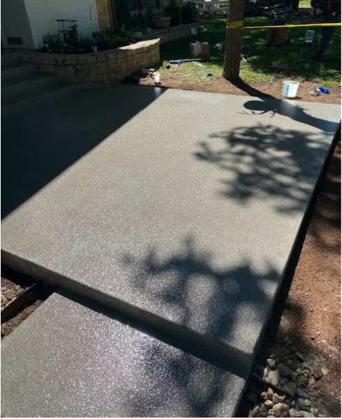 Polyaspartic in Granite Gray