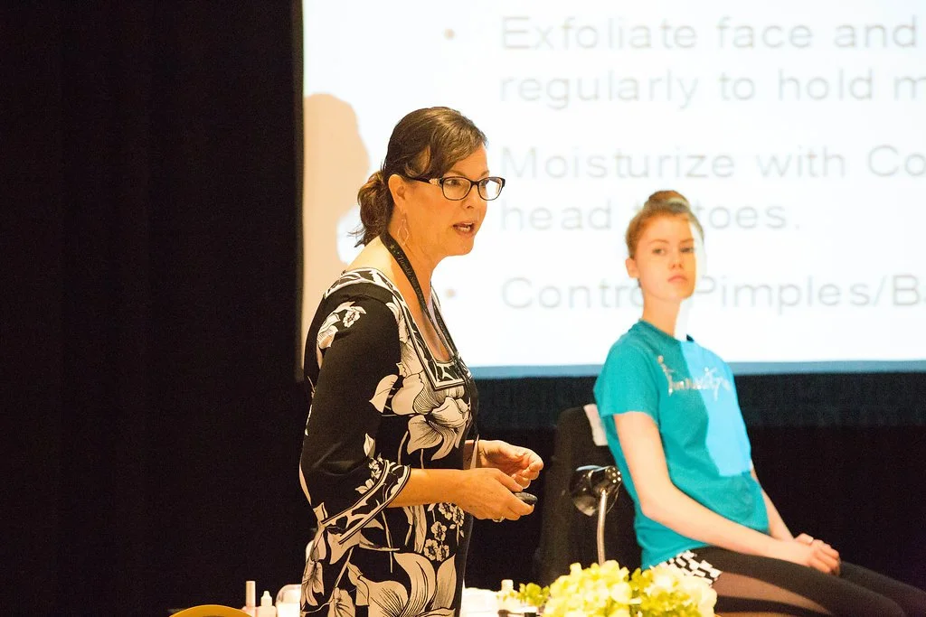 Young dancers smiling during a guided preschool dance class