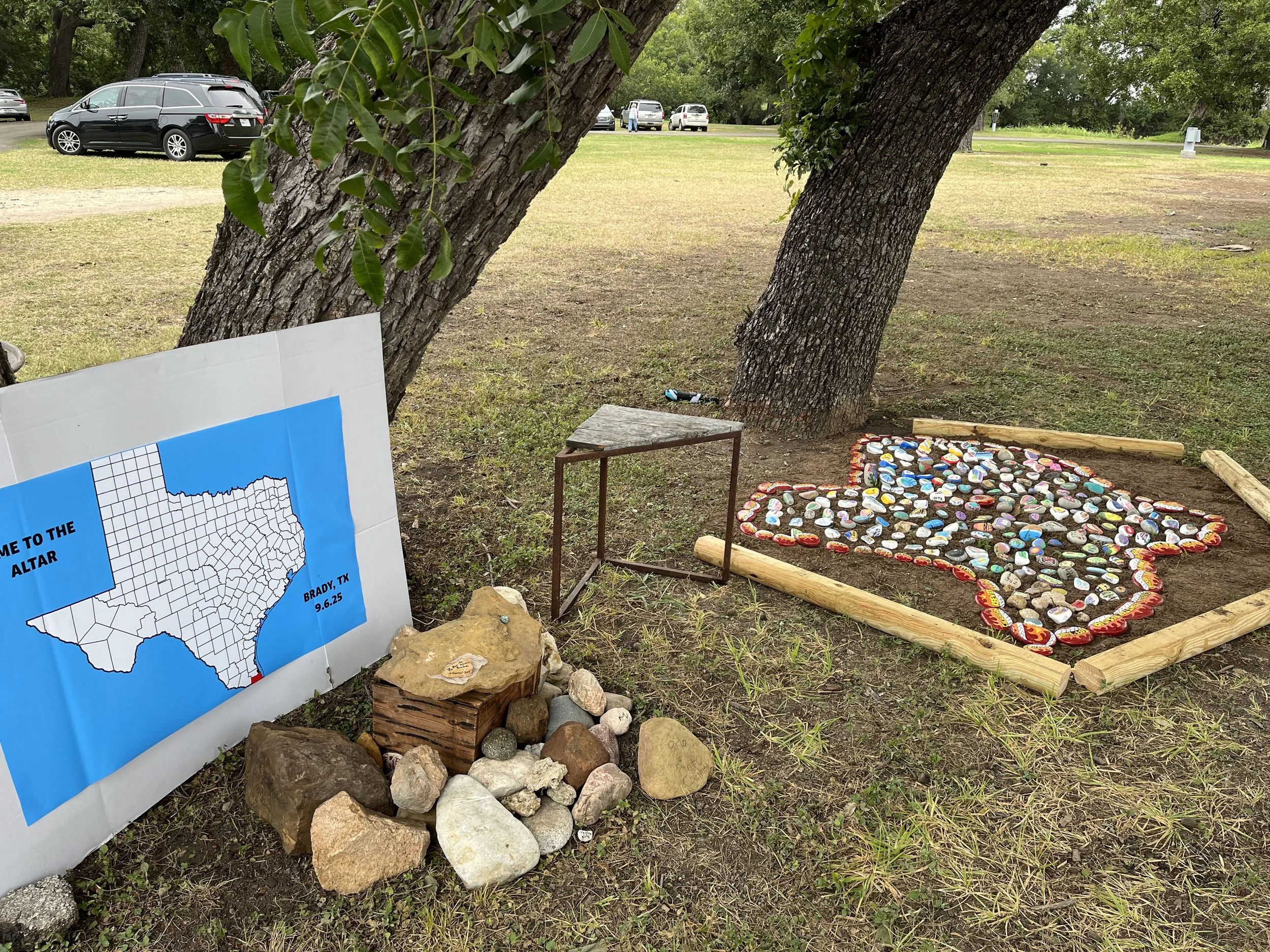 Altar being built / new image
