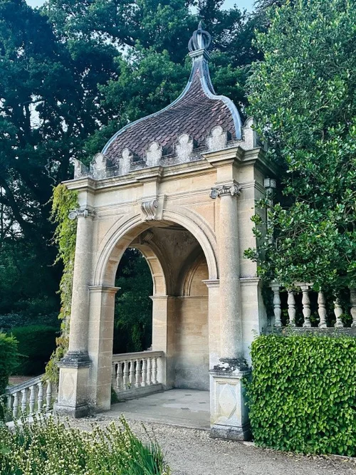 The garden pavilion in the grounds of Tylney Hall, Hampshire