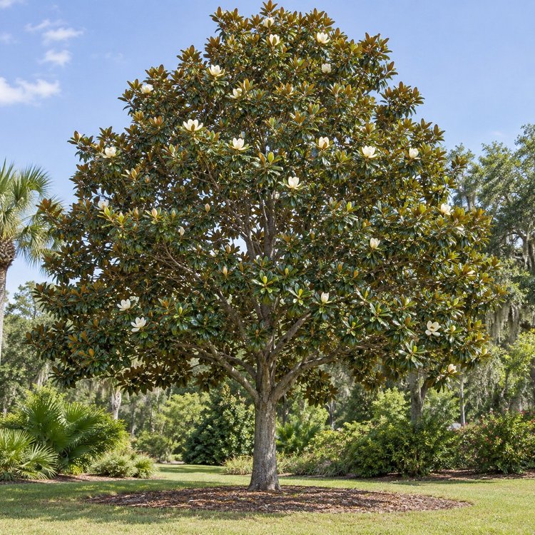 AI botanical illustration of Southern Magnolia (standard)
