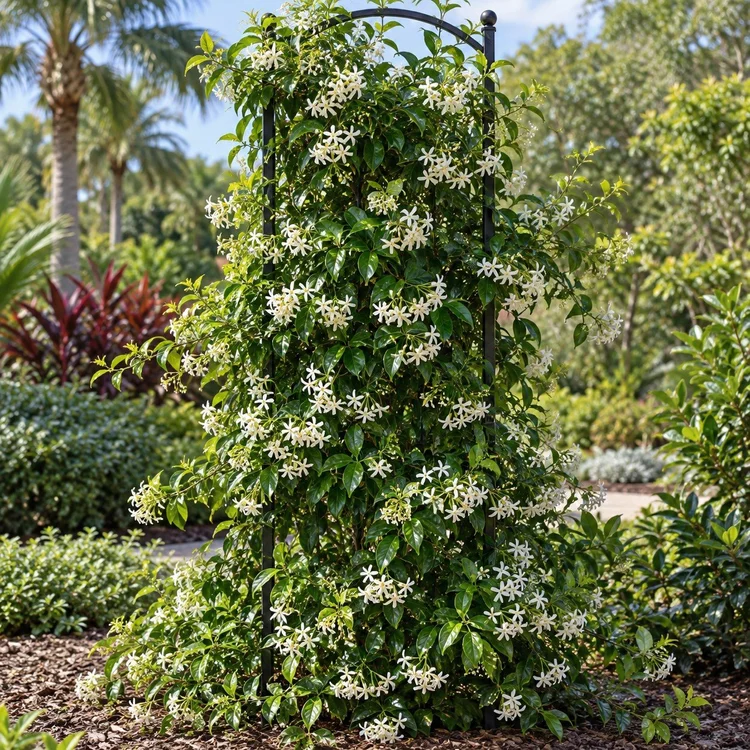 AI botanical illustration of Confederate Jasmine
