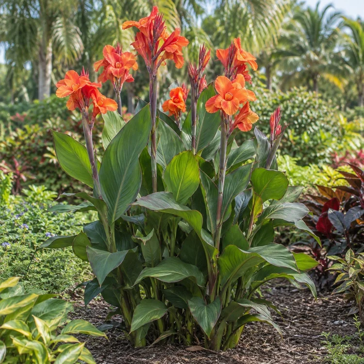 AI botanical illustration of Canna Lily