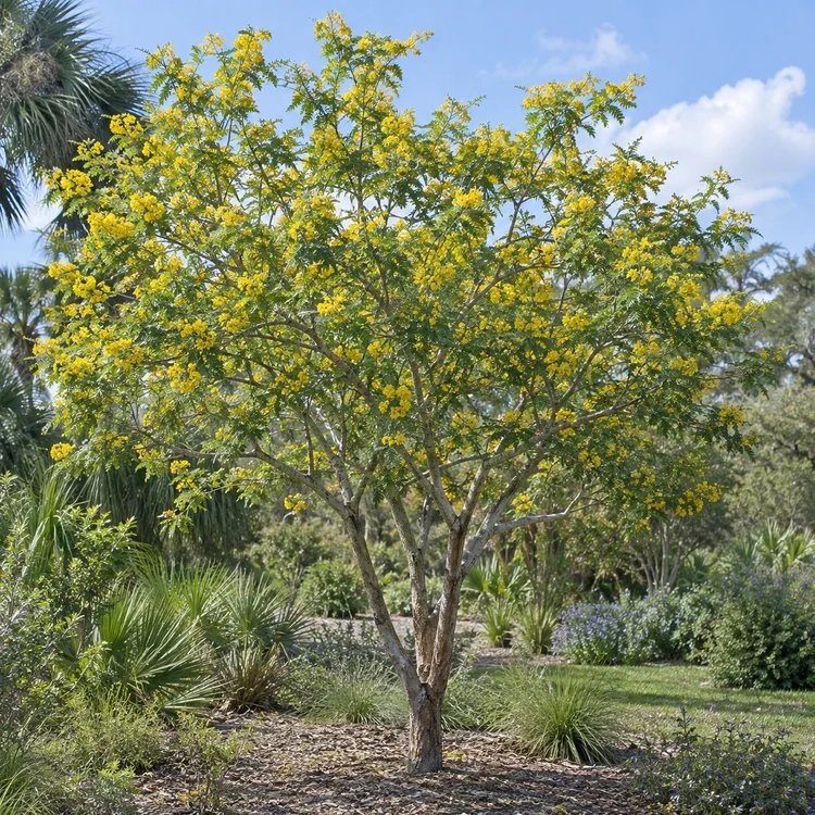 AI botanical illustration of Desert Cassia