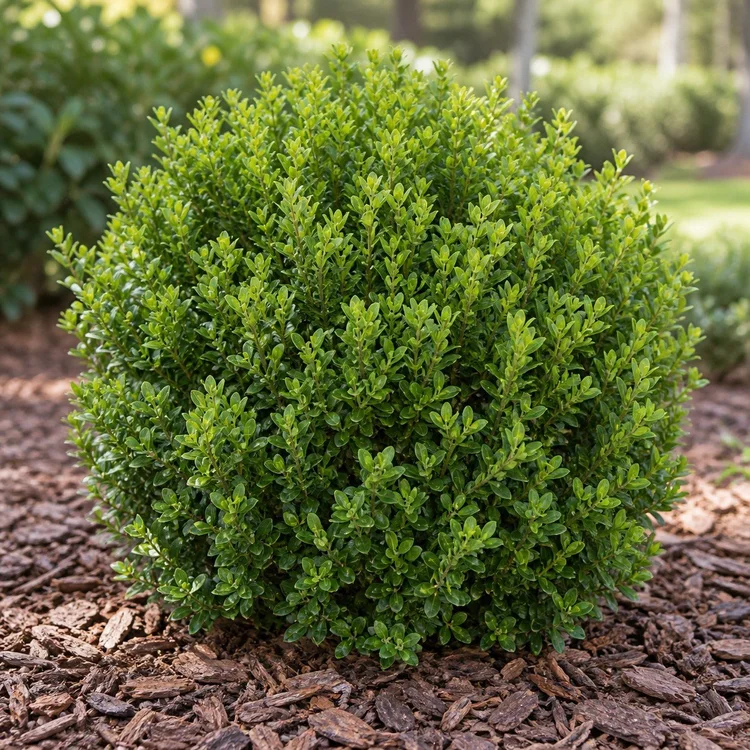 AI botanical illustration of Japanese Boxwood