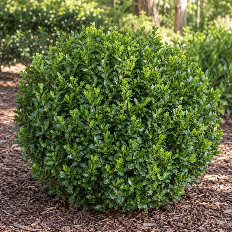 AI botanical illustration of Boxwood — Wintergreen