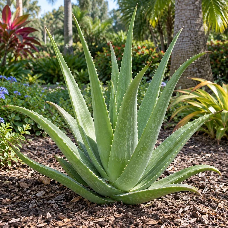 AI botanical illustration of Aloe Vera