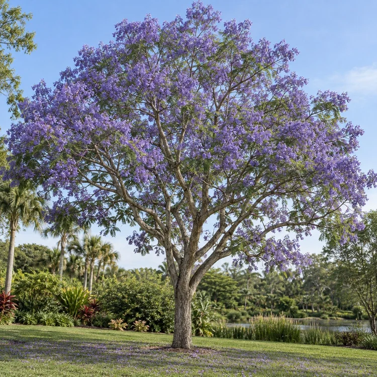 AI botanical illustration of Jacaranda