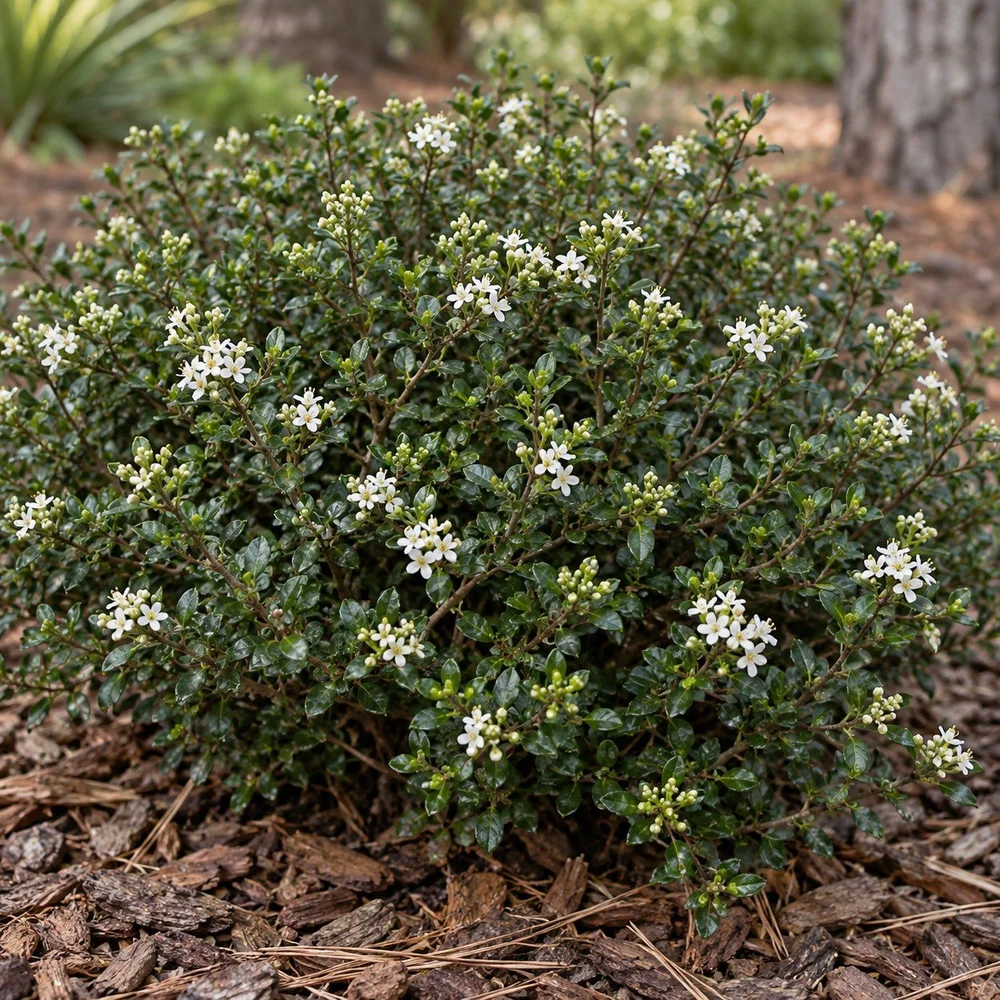 AI-generated showroom illustration of Dwarf Walterâ€™s Viburnum