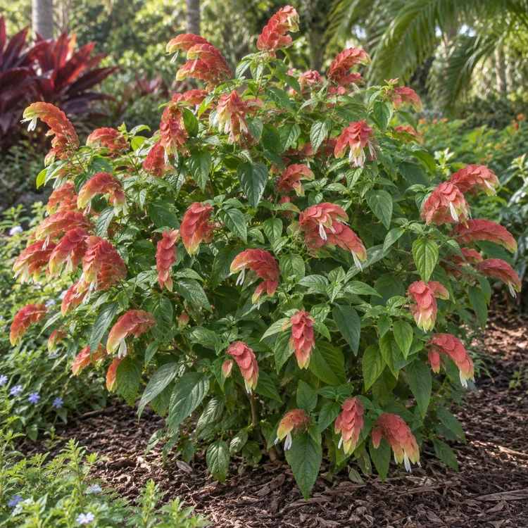 AI botanical illustration of Shrimp Plant