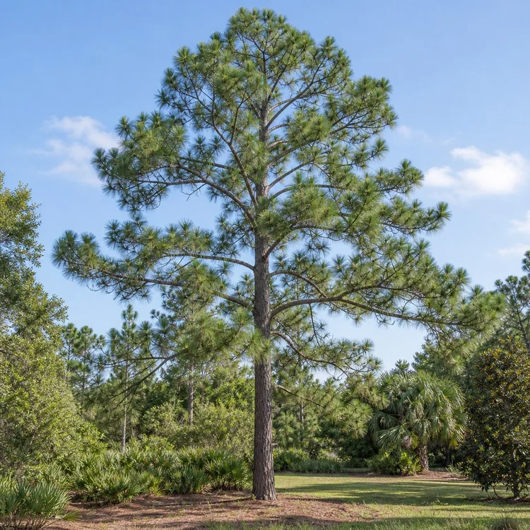 AI botanical illustration of Slash Pine