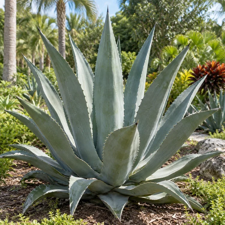 AI botanical illustration of Agave — Century Plant