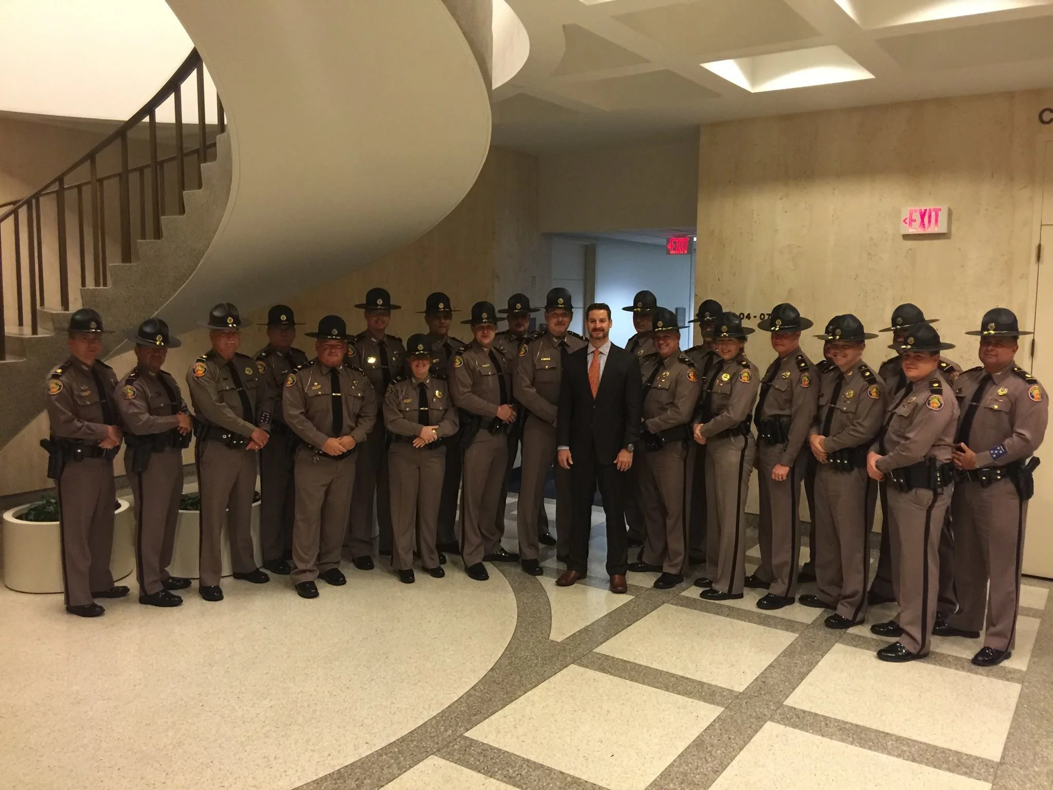Greg Steube with local law enforcement