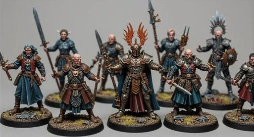 Resin printed miniatures and minifigures printed by ALT